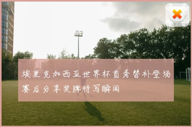 埃里克加西亚世界杯首秀替补登场赛后分享奖牌特写瞬间